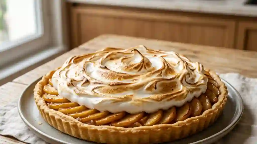 Pommes fondantes sous meringue craquante - Photo de présentation
