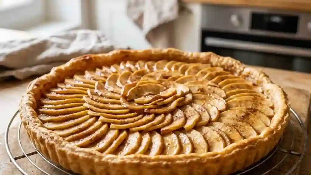 Tarte aux pommes fondante et cannelle - Photo de présentation
