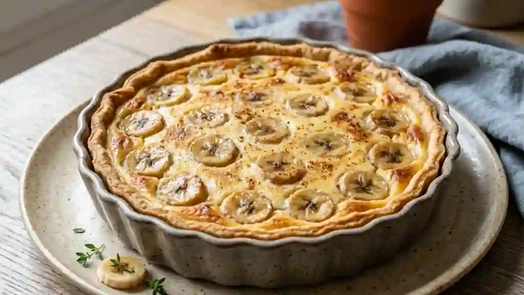 Tarte Banane Crémeuse au Fromage Blanc - Photo de présentation