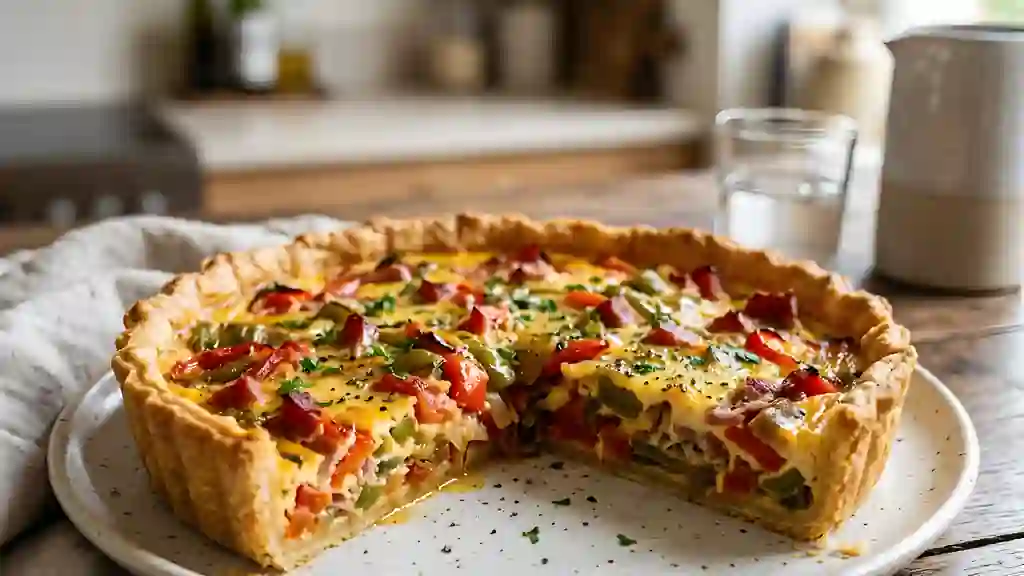 Tarte basquaise fondante au jambon de Bayonne - Photo de présentation