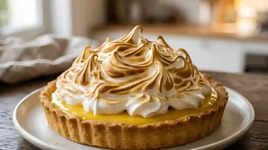 Tarte citron meringuée fondante et acidulée - Photo de présentation