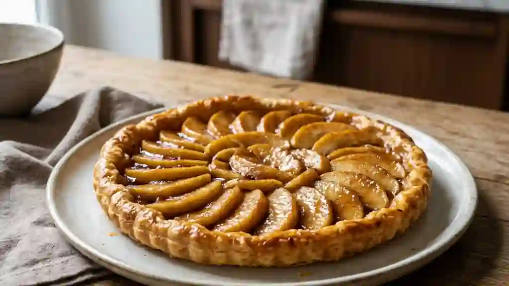 Tarte créole fondante pommes et rhum ambré - Photo de présentation