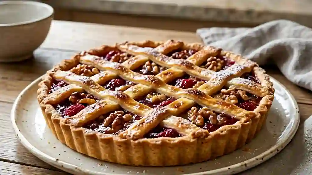 Tarte Croquante Noix et Confiture Fondante - Photo de présentation