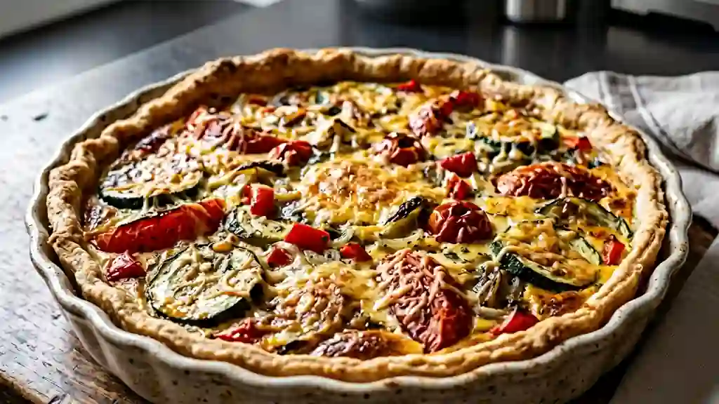 Tarte maraîchère fondante et croustillante - Photo de présentation