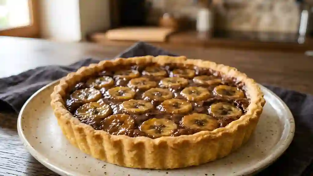 Tarte Croustillante Banane et Nutella Fondant - Photo de présentation