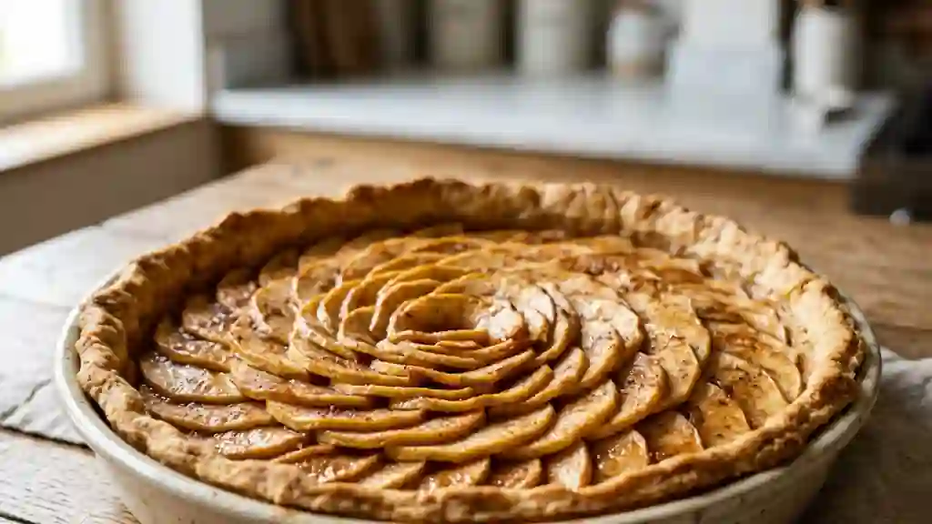 Tarte aux pommes fondantes et cannelle - Photo de présentation