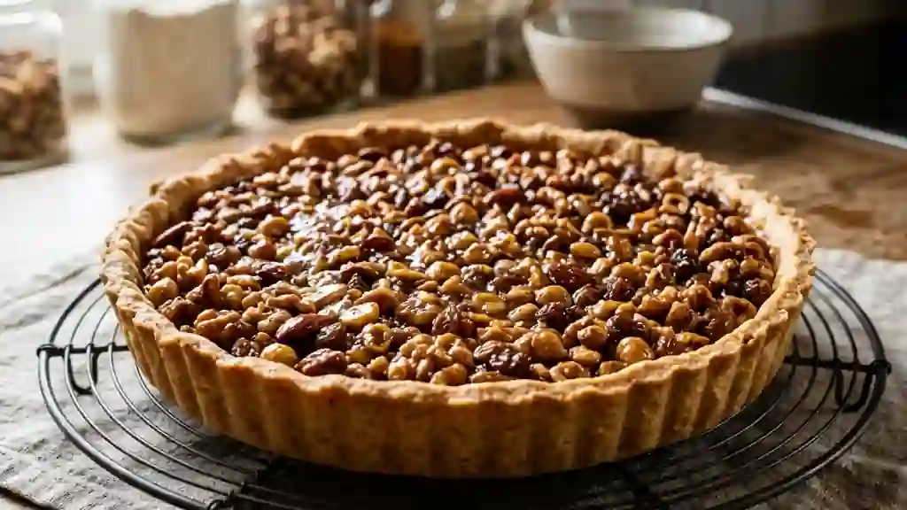 Tarte Croustillante aux Fruits Secs et Miel - Photo de présentation