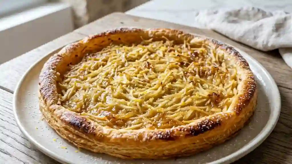 Tarte fine croustillante pommes et citron - Photo de présentation