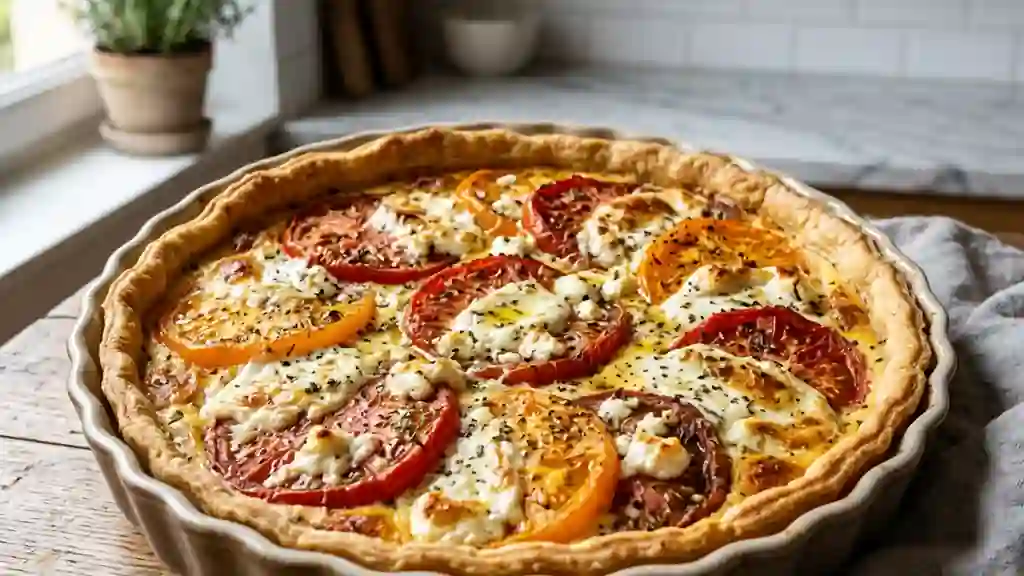 Tarte Tomate Chèvre Fondante & Moutardée - Photo de présentation