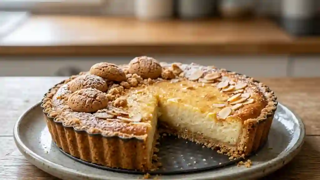 Tarte Fondante à l'Amaretto et Amandes - Photo de présentation