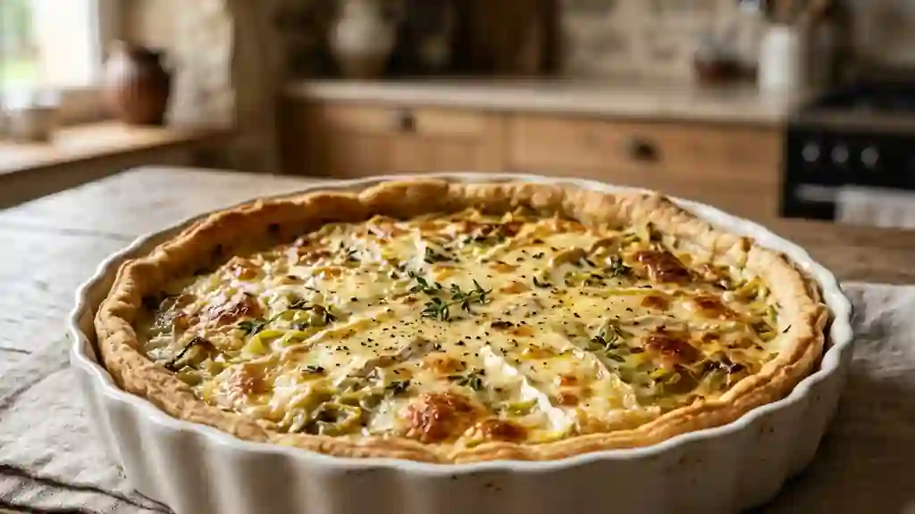 Croustillant de poireaux au brie coulant - Photo de présentation