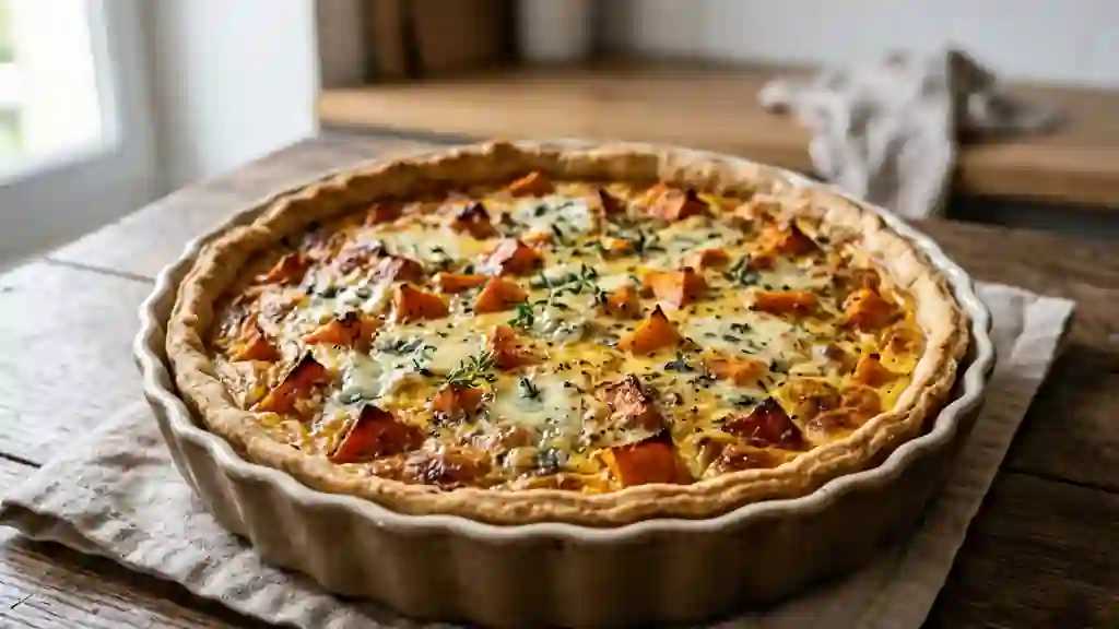 Tarte fondante potimarron et Roquefort - Photo de présentation