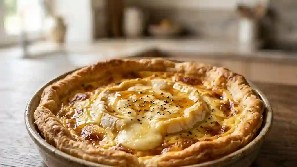 Tarte Fondante au Saint-Marcellin et Miel - Photo de présentation