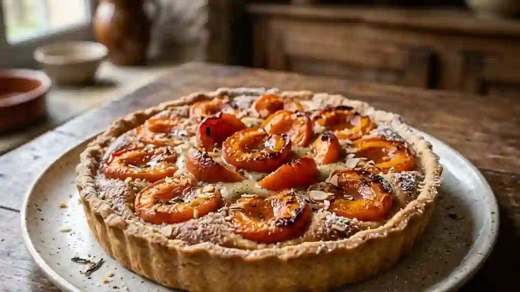 Tarte aux abricots infusée à la bergamote - Photo de présentation