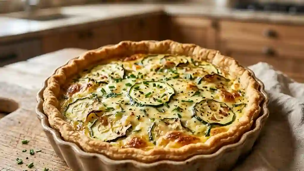 Tarte fondante courgette et Boursin - Photo de présentation