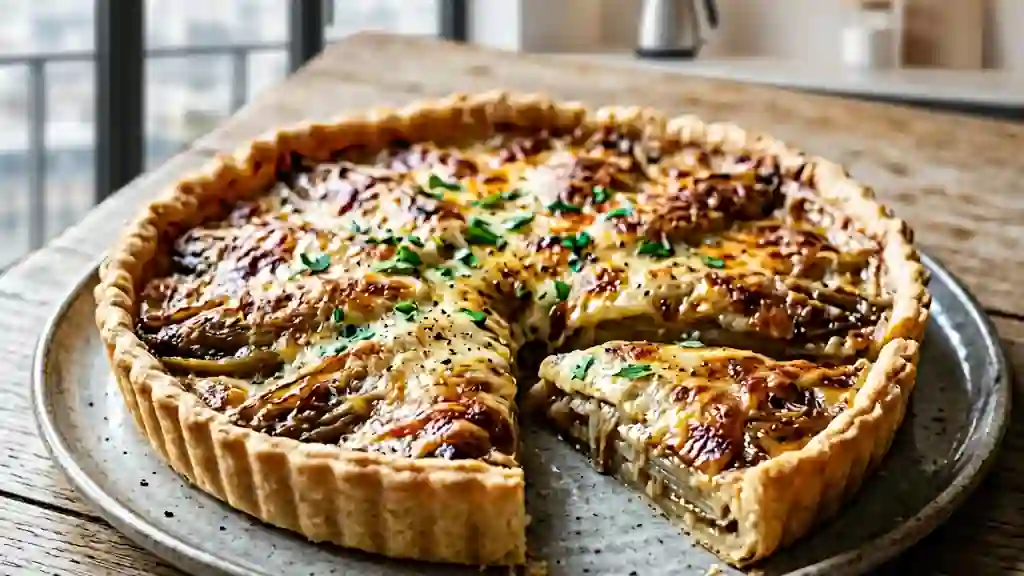 Tarte fondante aux endives caramélisées - Photo de présentation