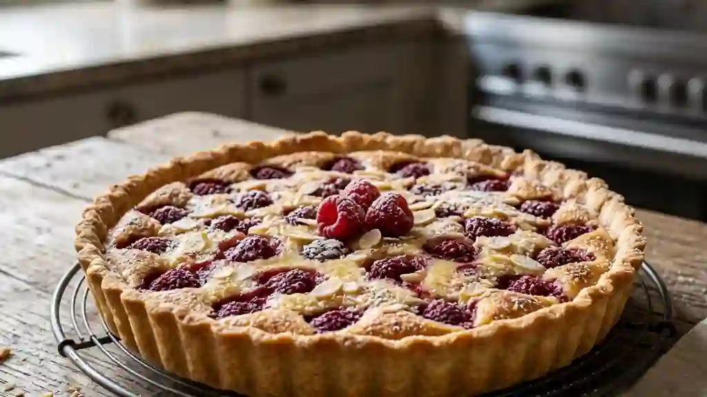 Tarte Fondante aux Framboises et Amandes - Photo de présentation