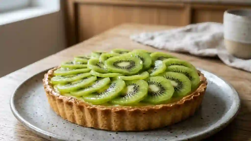 Tarte Fondante aux Kiwis Frais - Photo de présentation