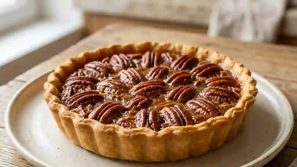Tarte Pécan au Caramel Fondant - Photo de présentation