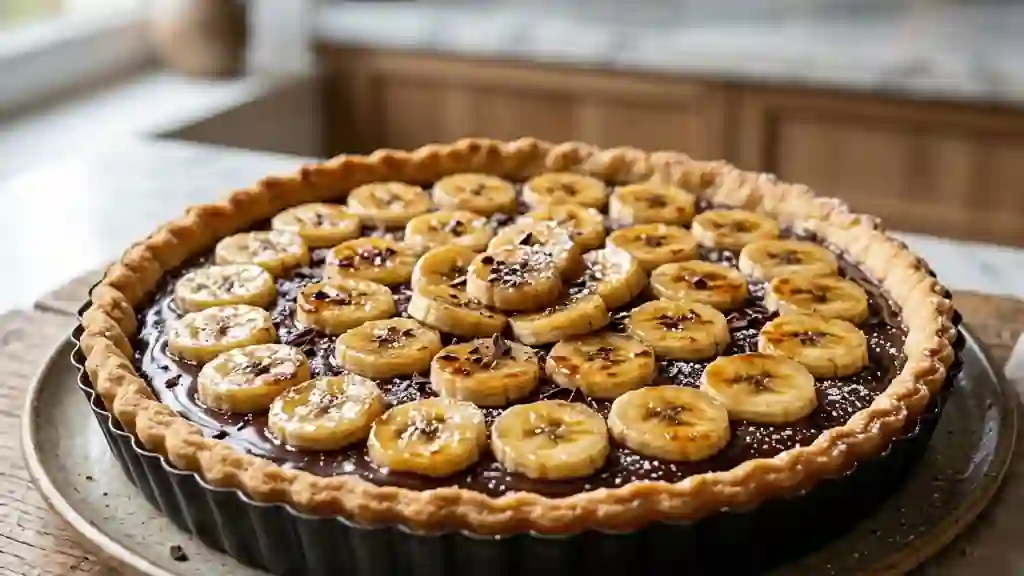 Tarte Choco-Banane Fondante et Croustillante - Photo de présentation