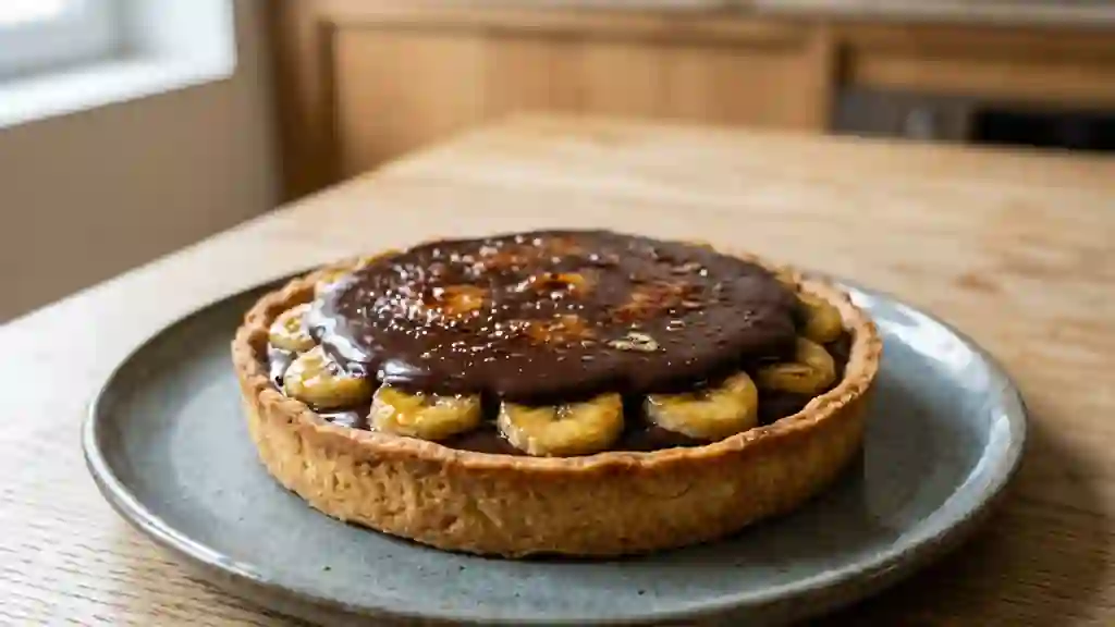 Tarte Banane Chocolat Fondante - Photo de présentation
