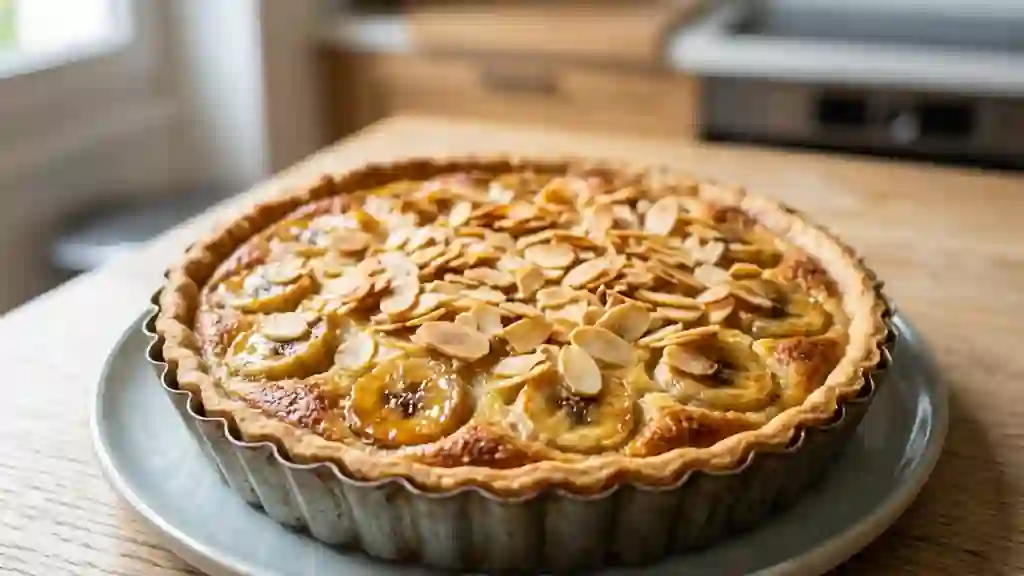 Tarte Fondante Banane et Amandes Croustillantes - Photo de présentation