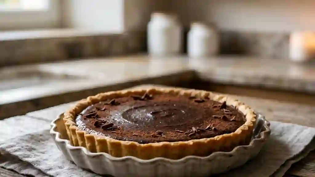 Tarte fondante chocolat et mascarpone - Photo de présentation