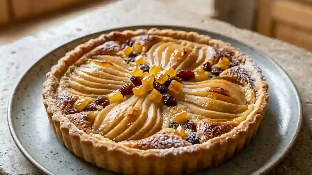 Tarte Fondante Poire et Écorces d'Orange - Photo de présentation