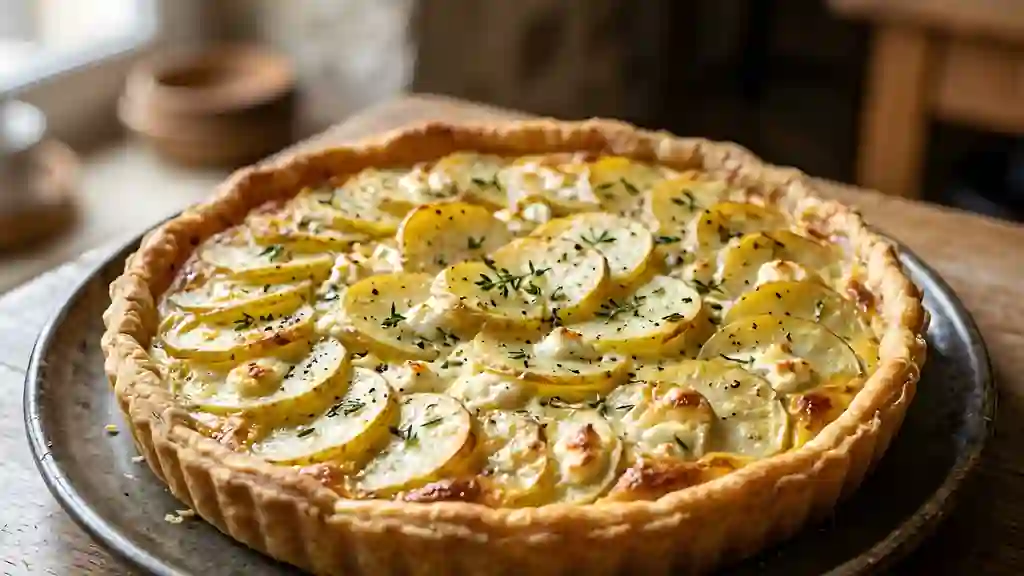 Tarte Fondante Pommes de Terre et Chèvre - Photo de présentation