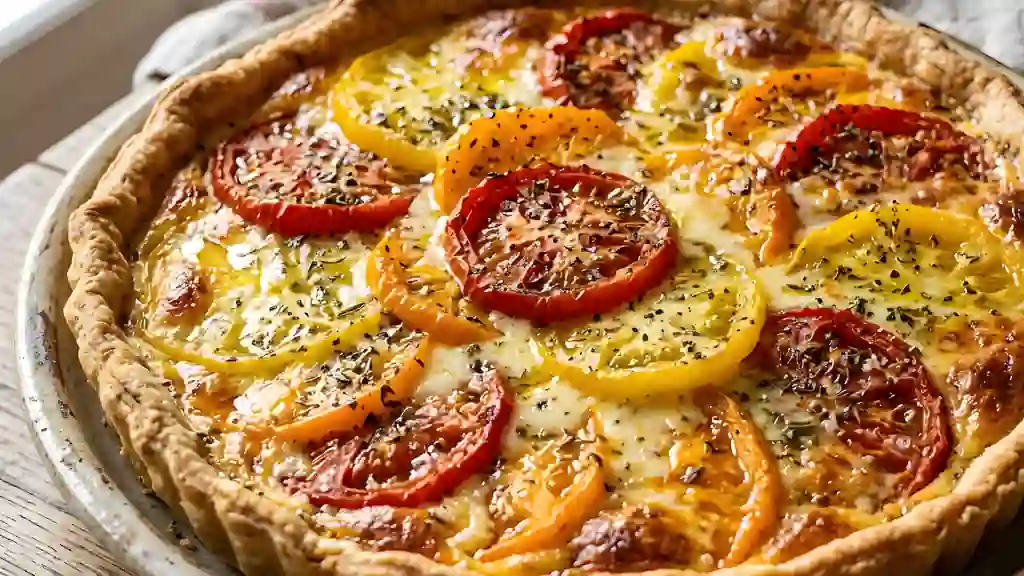 Tarte fondante Tomate et Saint-Nectaire - Photo de présentation