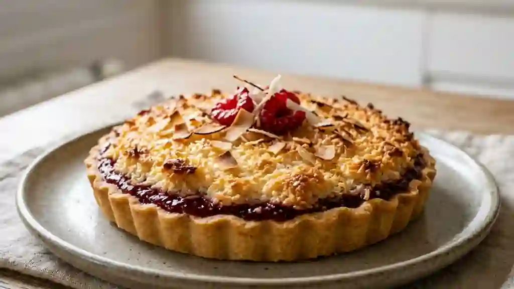 Tarte framboise coco : le duo fondant - Photo de présentation