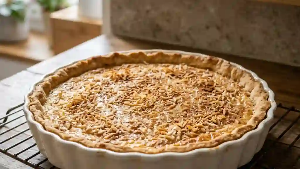 Tarte coco épicée et fondante - Photo de présentation