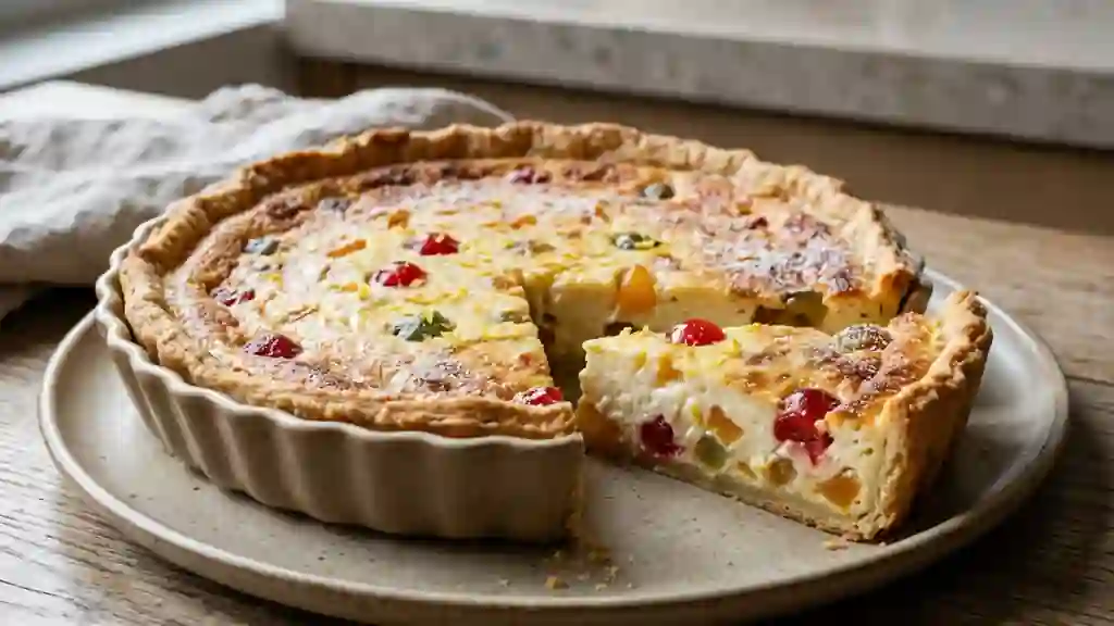 Tarte Fondante Ricotta et Fruits Confits - Photo de présentation