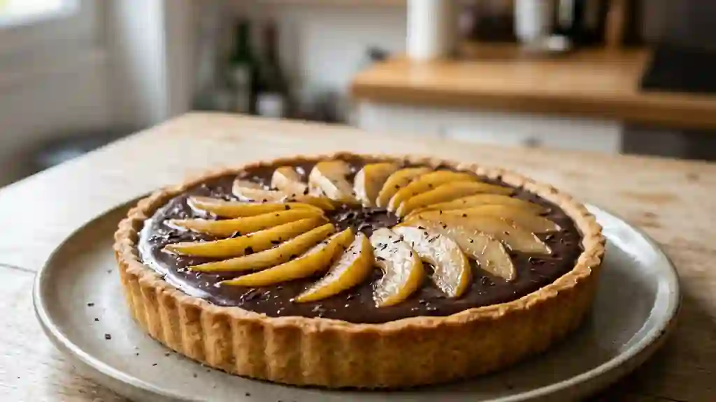 Tarte Poire Chocolat Fondante - Photo de présentation