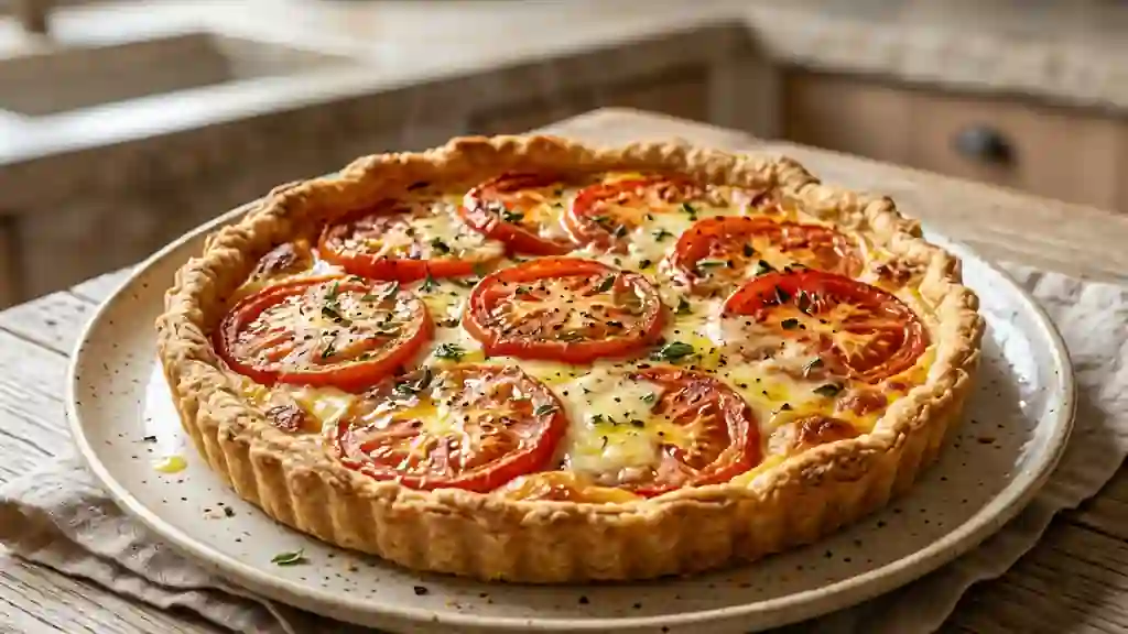 Tarte Fondante Tomate, Comté et Moutarde - Photo de présentation