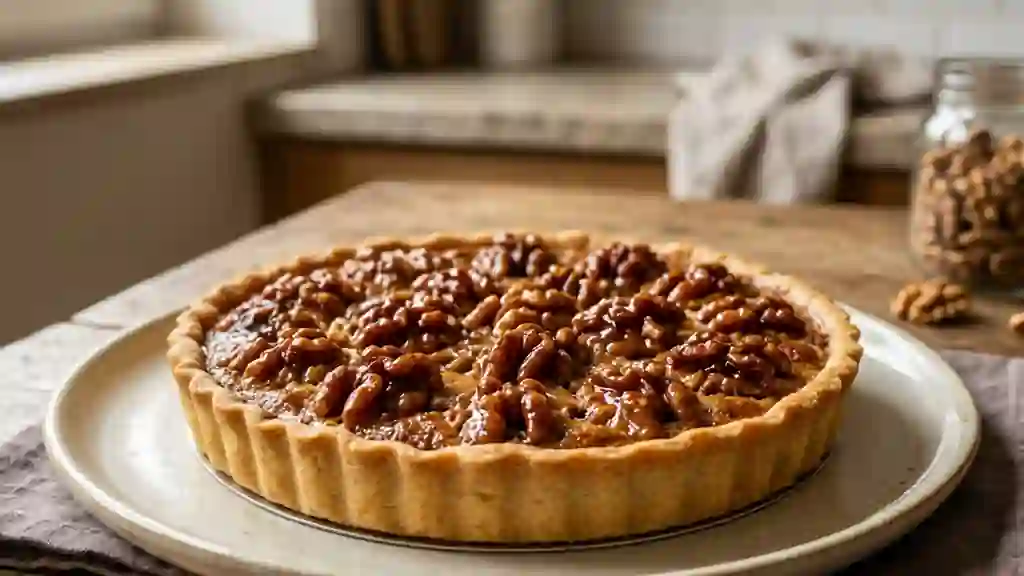 Tarte Croquante aux Noix et Caramel - Photo de présentation
