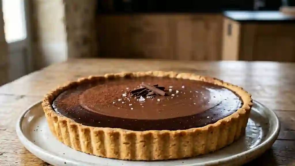 Tarte double chocolat fondante - Photo de présentation