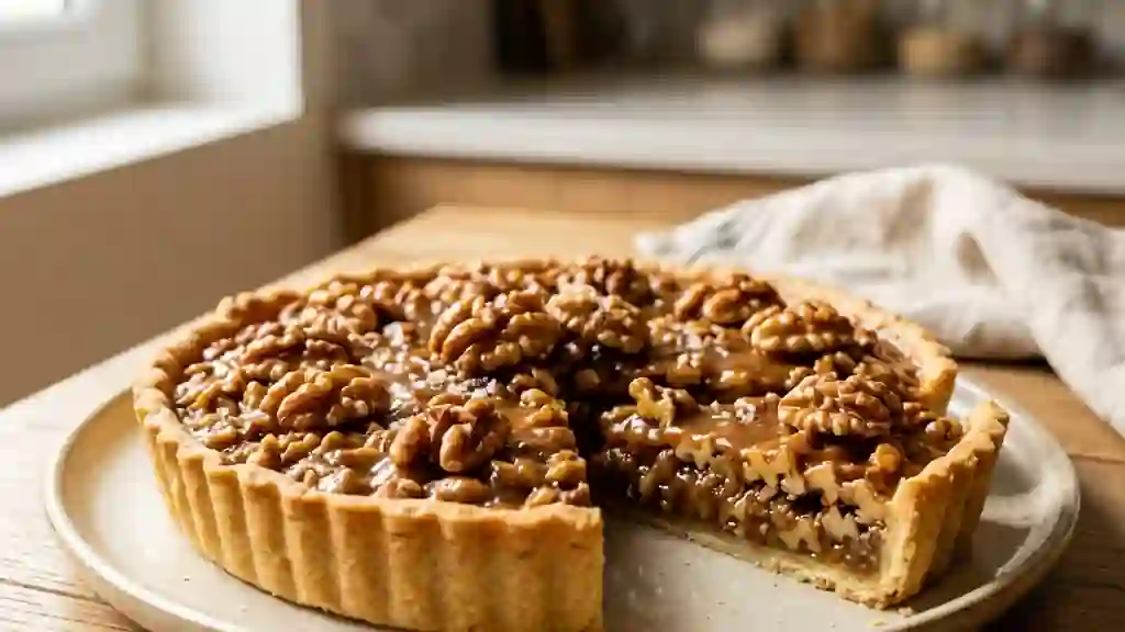 Tarte Noix et Caramel Fondant - Photo de présentation