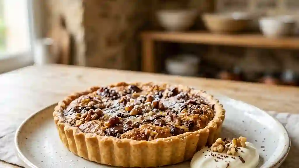 Tarte Croquante Noix et Pépites de Chocolat - Photo de présentation