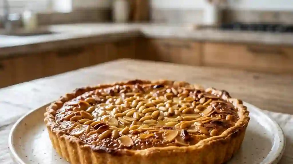 Tarte Croquante aux Pignons et Amandes - Photo de présentation