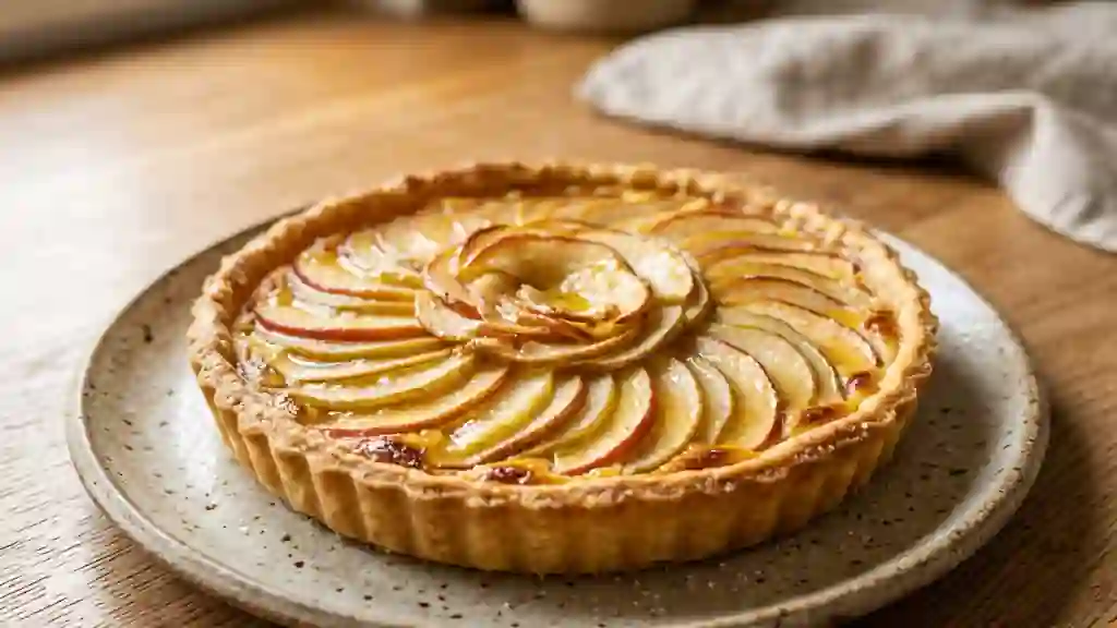 Tarte Croustillante Duo Pommes-Poires Vanillée - Photo de présentation