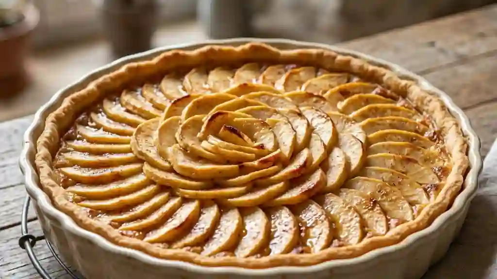 Tarte aux pommes fondante et cannelle - Photo de présentation