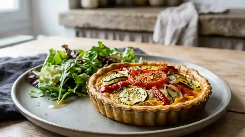 Tarte fondante aux légumes du soleil - Photo de présentation