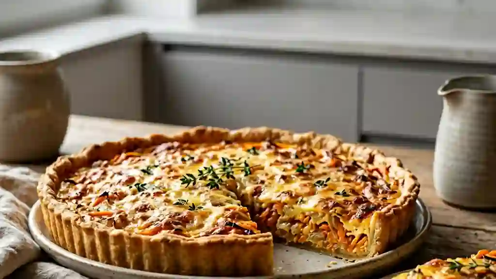 Tarte Fondante aux Carottes et Oignons Confits - Photo de présentation
