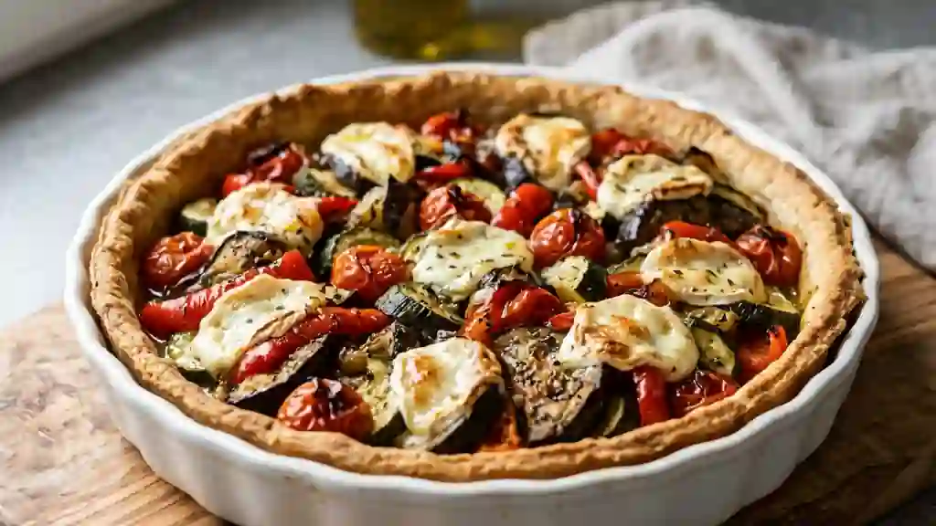 Tarte du Soleil aux Légumes Grillés et Chèvre - Photo de présentation