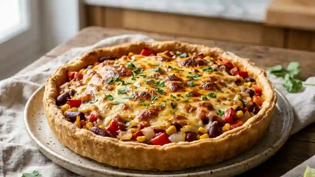 Tarte mexicaine fondante aux poivrons - Photo de présentation
