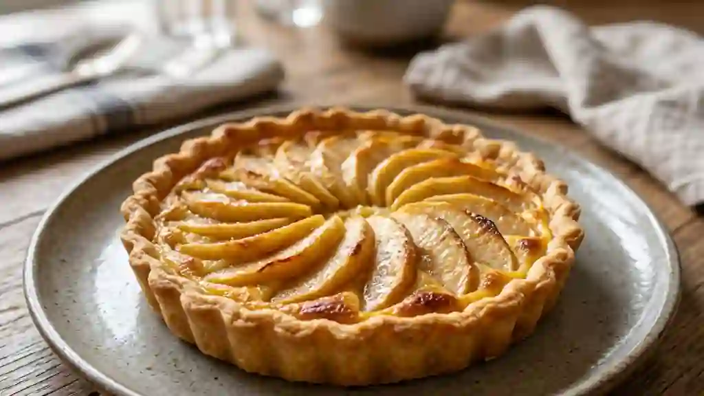 Tarte normande fondante au Calvados - Photo de présentation
