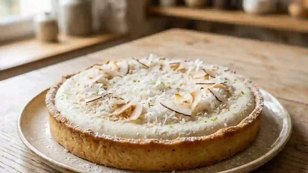 Tarte nuageuse à la noix de coco - Photo de présentation