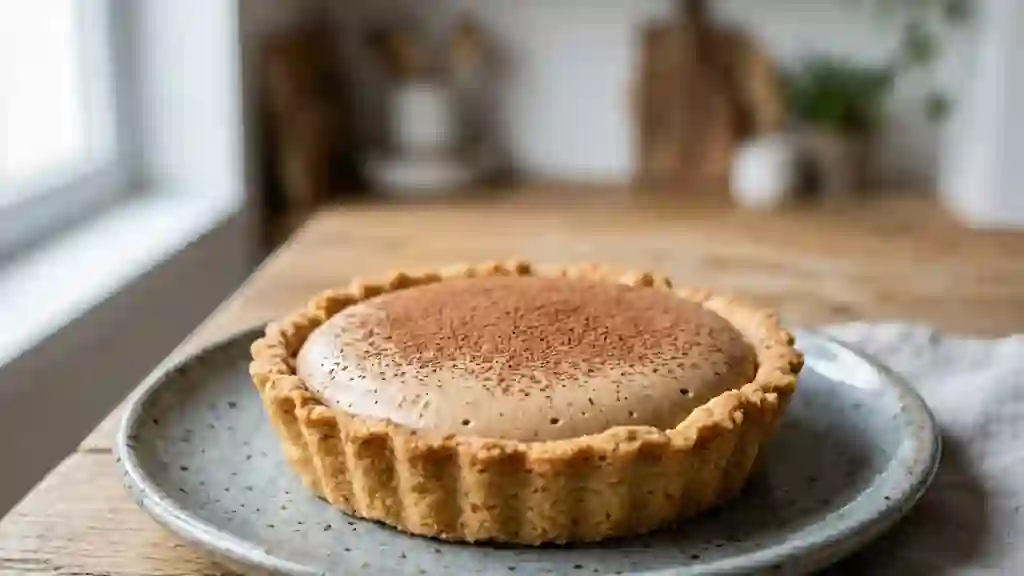 Tarte au café : mousse aérienne et sable croquant - Photo de présentation