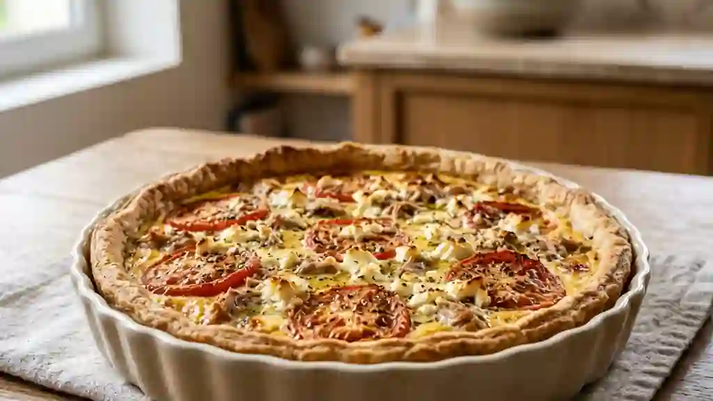 Tarte provençale thon et feta fondante - Photo de présentation